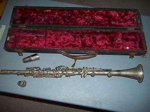 Vintage Cavalier Silver Clarinet Saxophone ?? LOOK  