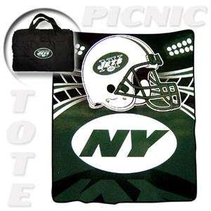 New York Jets Tote A Long NFL Picnic Blanket by Northwest (50x60 