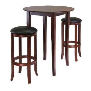  Fiona Round 3Pc High/Pub Table Set By Winsome Wood: Home 