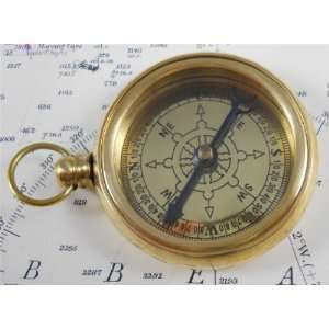 Brass Pocket Watch Style Compass 