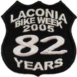  LACONIA BIKE WEEK Rally 2005 82 YEARS Biker Vest Patch 