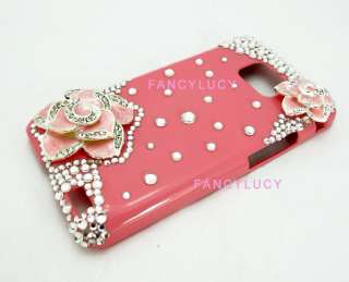   Bling Luxury Crystal Samsung Galaxy S II i9100 Case Back Cover,Flower