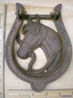 HORSESHOE Door Knocker 6x5 cast iron Western horse shoe  