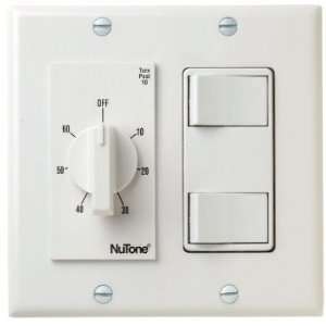  Nutone VS67WH 60 Min Timer/2 On/Off Switches (White) Bath fan 