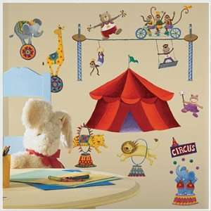  Big Top Circus Peel & Stick Wall Decals Toys & Games
