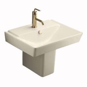 Kohler K 5150 1 47 Almond Reve Single Basin Lavatory and Shroud from 