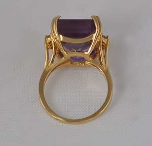 Vintage Ametrine 14k Gold Diamond Ring  