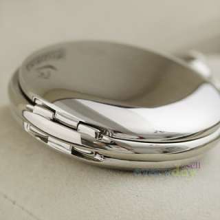 Pocket Watch Roman ID Silver Shiny Mechanical Handwind  