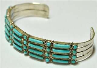 Native American Zuni Sterling silver Turquoise bracelet  
