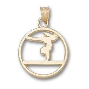  Gymnast On Beam Silhouette Charm/Pendant Sports 