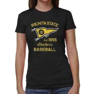 Wichita State Shockers Ladies Pennant Sport Juniors Tri Blend T Shirt 