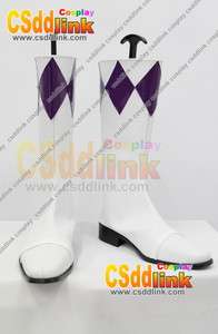 Power purple Ranger cosplay shoes boots  