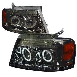  04 08 Ford F150 R8 Style Projector Headlight Smoke 