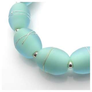 Casey Marie Schell NILE GREEN N BLUE Handmade Lampwork Beads Ravens n 