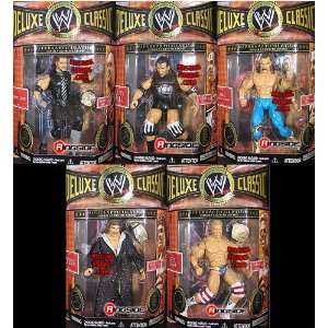   COMPLETE SET OF 5 WWE TOY WRESTLING ACTION FIGURES Toys & Games