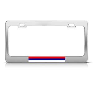  Serbia Serbian Flag Country license plate frame Stainless 