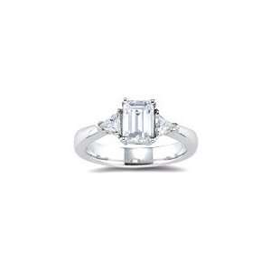  0.36 Cts Diamond Ring Setting in 18K White Gold 8.0 