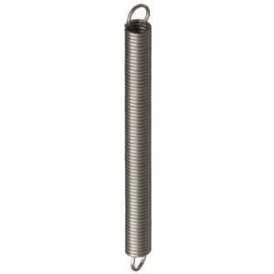 Extension Spring, 302 Stainless Steel, Inch, 0.063 OD, 0.009 Wire 