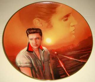 Elvis Presley Hits MYSTERY TRAIN Gorgeous Plate Bx+COA  