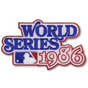  1986 World Series MLB Baseball Patch New York Mets over 