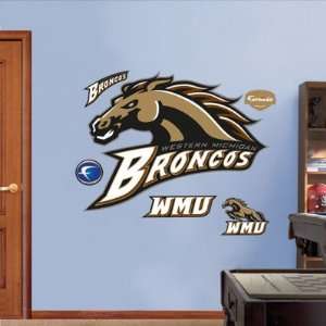 Western Michigan University Broncos Logo Fathead NIB 