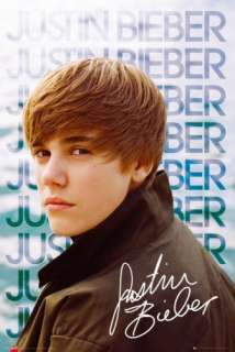 JUSTIN BIEBER   PERSONALITY POSTER (SIGNATURE)  