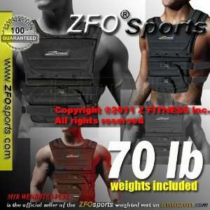  (Weekly Sale) NEW ZFO 70LBS Adjustable Weighted Vest 