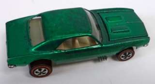 1968 Hot Wheels Redlines Custom Camaro Green US  