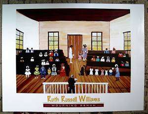Ruth Russell Williams Mourning Bench 1999  Folk Art  