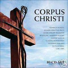 10 CD *CORPUS CHRISTI* Carl Orff HEINRICH SCHÜTZ Mozart  