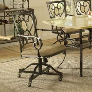   Chair with Casters in Brown Powder Coat (Set of 2)   4815 804