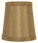 Set Of 5 Bronze Chandelier Shade Mini Drum Clip On Lamp Shades