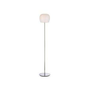 Alico FL6950 10 15 Newton Floor Lamp White Opal Glass Shade / Chrome 