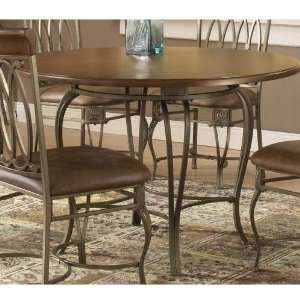 Hillsdale Montello Round Dining Table with 45 Inch Diameter Faux Wood 