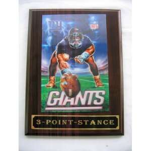    New York Giants 3D Plaque   3 Point Stance