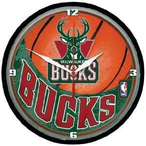  Milwaukee Bucks Clock   NBA Clocks: Sports & Outdoors
