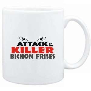  Mug White  ATTACK OF THE KILLER Bichon Frises  Dogs 