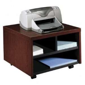  Printer/Fax Stand, Mobile, 20x19 7/8x14 1/8, Mahogany 