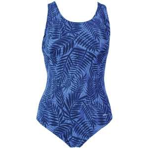 Ocean Aquashape Moderate Lap Swimsuit Prints PALMETTO BLUE 10  