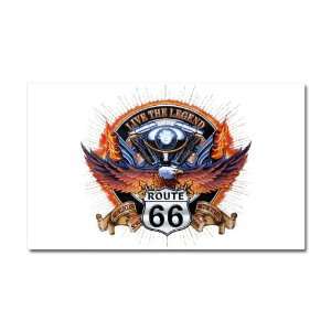  Car Magnet 20 x 12 Live The Legend Eagle and Engine Route 66 