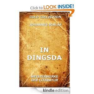 In Dingsda (Kommentierte Gold Collection) (German Edition) Johannes 