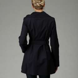 DKNY Womens Belted Rain Coat  Overstock