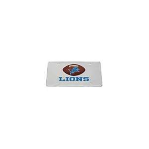  NFL Detroit Lions Car Tag Mirrored: Sports & Outdoors