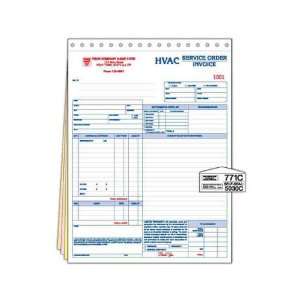   order / invoice form with environmental checklist.