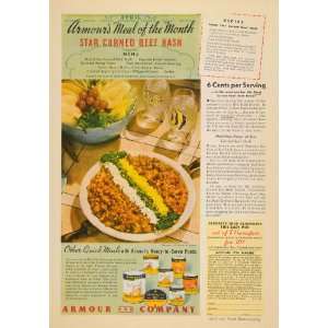   Star Canned Corned Beef Hash Meal   Original Print Ad