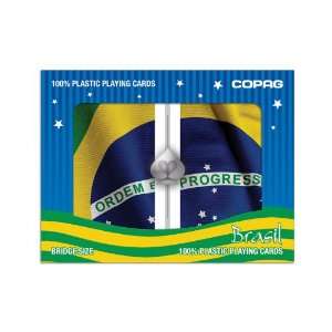  Copag Brazil Flag Bridge Size Jumbo Index Playing Cards 
