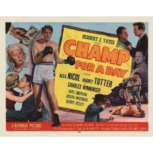  Champ For A Day Movie Poster (22 x 28 Inches   56cm x 72cm 