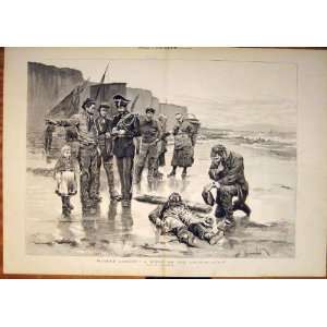  Washed Ashore French Beach Sea Reinhart Fine Art 1883 