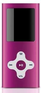 Sweex MP474 Vidi (4 GB) Digital Media MP3/MP4 Music Player Pink  