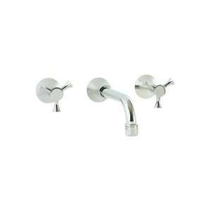 Cifial 3 Hole Wall Mount Lavatory Faucet   Barrel Lever Handles 246 
